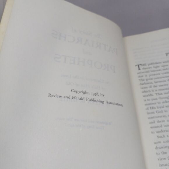 The Story of Patriarchs and Prophets By Ellen G White-Paperback-1958-V. Good - Picture 9 of 9
